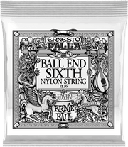 Ernie Ball Ernesto Palla Nylon Klassieke Gitaarsnaar 6E Gold Plated Steel Ball-end 6-pack