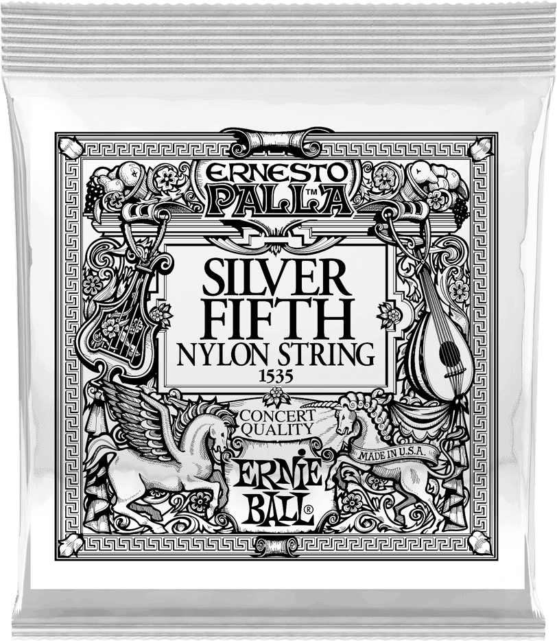 Ernie Ball Ernesto Palla Nylon Klassieke Gitaarsnaar 5E Silver Plated Steel 6-pack