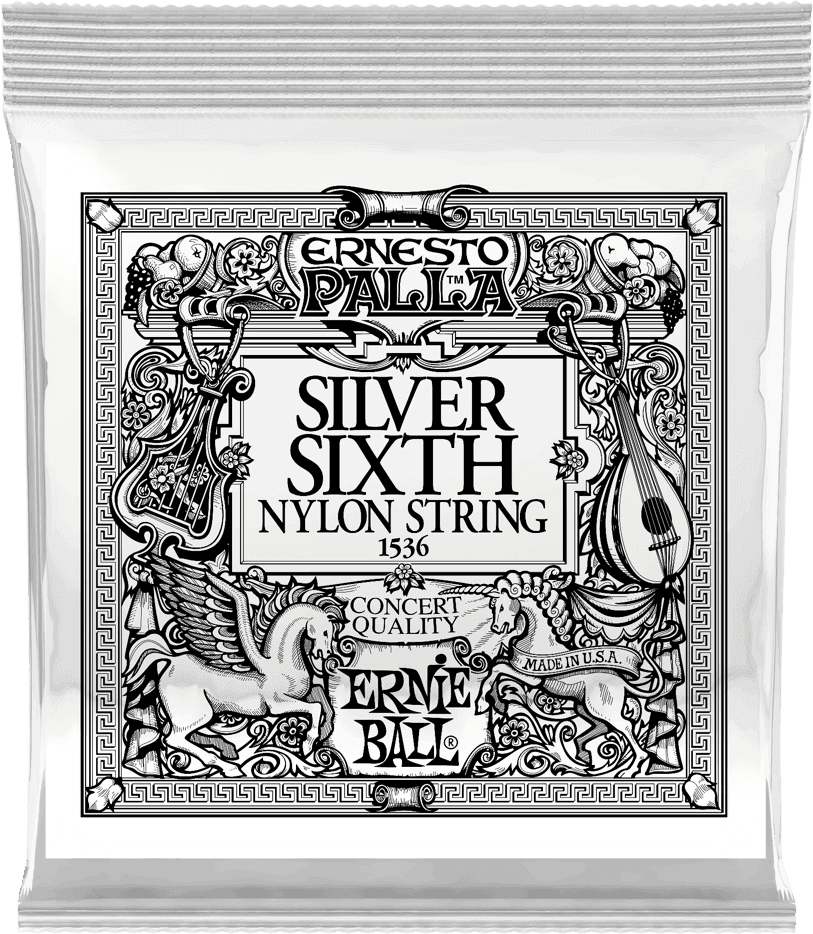Ernie Ball Ernesto Palla Nylon Klassieke Gitaarsnaar 6E Silver Plated Steel 6-pack