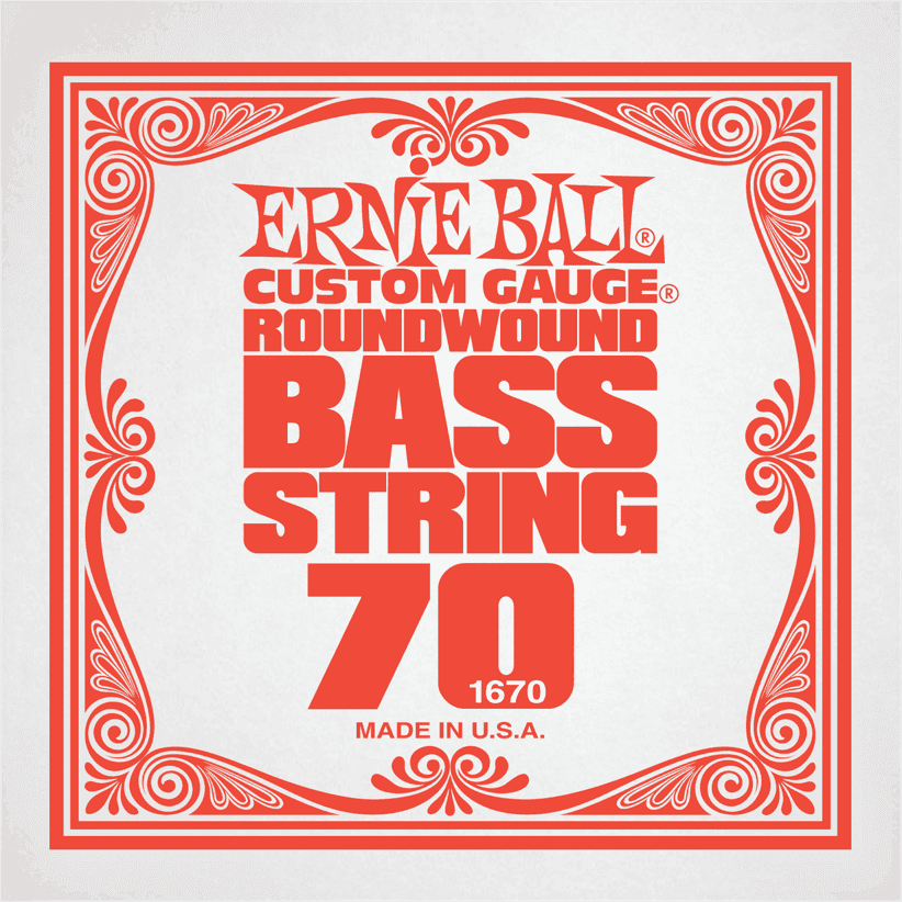 Ernie Ball Slinky Nickel Wound Bass Basgitaarsnaar Nickel Wound 070