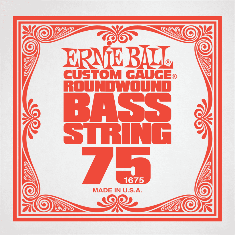 Ernie Ball Slinky Nickel Wound Bass Basgitaarsnaar Nickel Wound 075