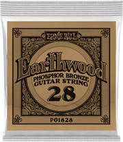 Ernie Ball Earthwood Phosphor Akoestische Gitaarsnaar Wound Phosphor Bronze 028 6-pack