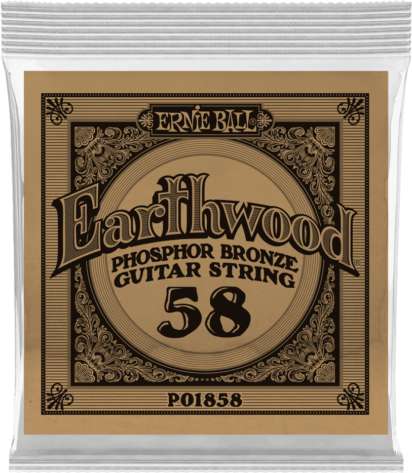 Ernie Ball Earthwood Phosphor Akoestische Gitaarsnaar Wound Phosphor Bronze 058 6-pack