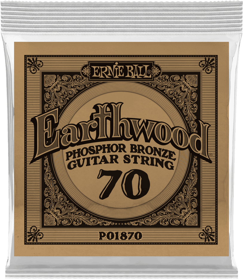 Ernie Ball Earthwood Phosphor Akoestische Gitaarsnaar Wound Phosphor Bronze 070 6-pack