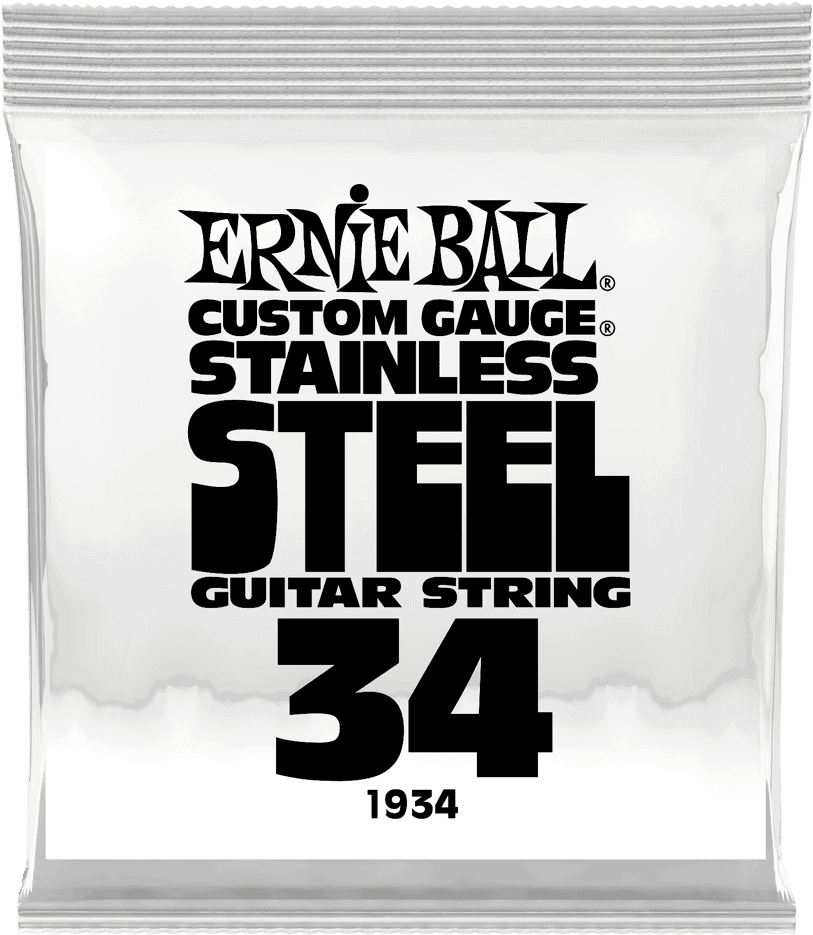 Ernie Ball Slinky Stainless Steel Elektrische Gitaarsnaar Wound 034 6-pack