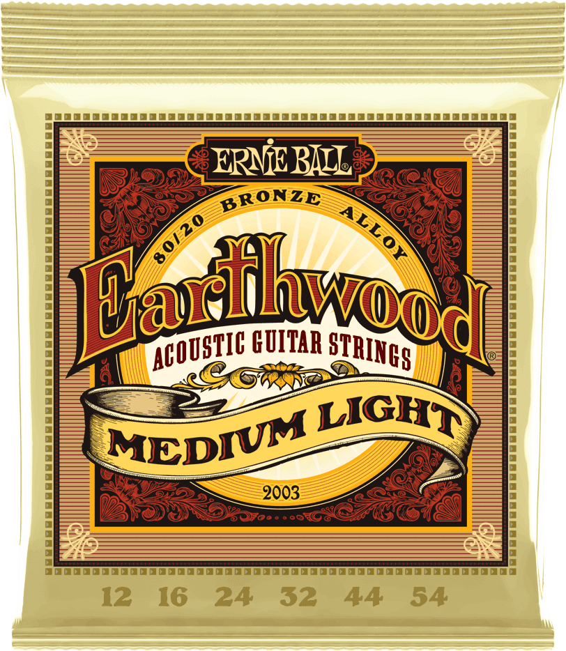 Ernie Ball Earthwood 80/20 Bronze Akoestische Gitaarsnaren Medium Light 12-54