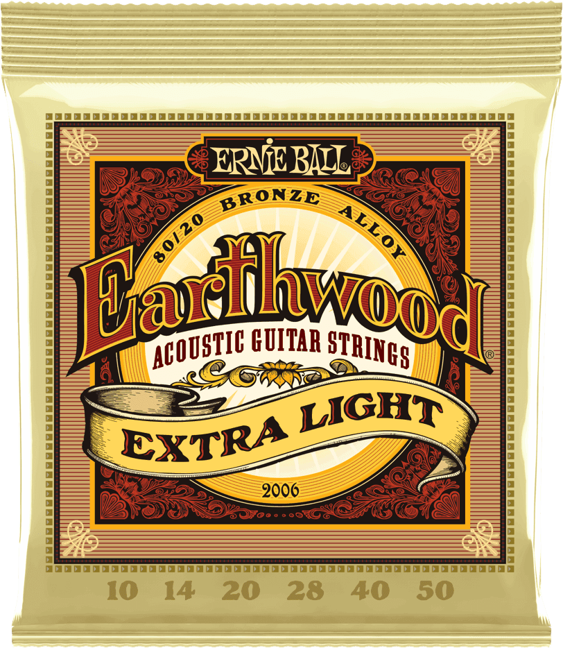 Ernie Ball Earthwood 80/20 Bronze Akoestische Gitaarsnaren Extra Light 10-50