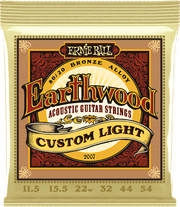 Ernie Ball Earthwood 80/20 Bronze Akoestische Gitaarsnaren Custom Light 11.5-54