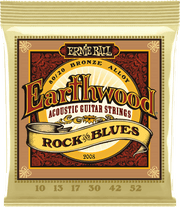 Ernie Ball Earthwood 80/20 Bronze Akoestische Gitaarsnaren Rock N Blues 10-52