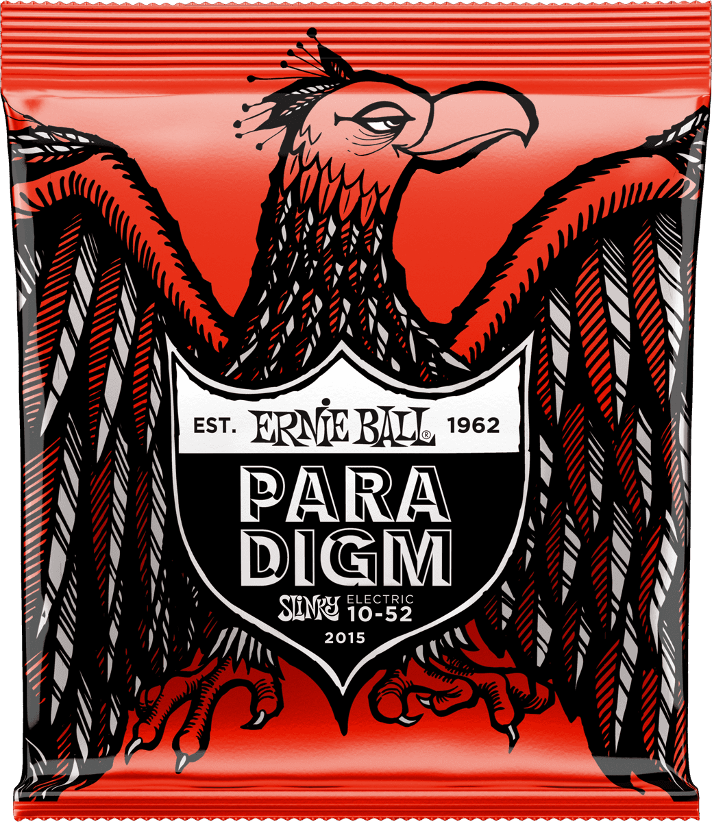 Ernie Ball Paradigm Slinky Elektrische Gitaarsnaren Skinny Top Heavy Bottom 10-52