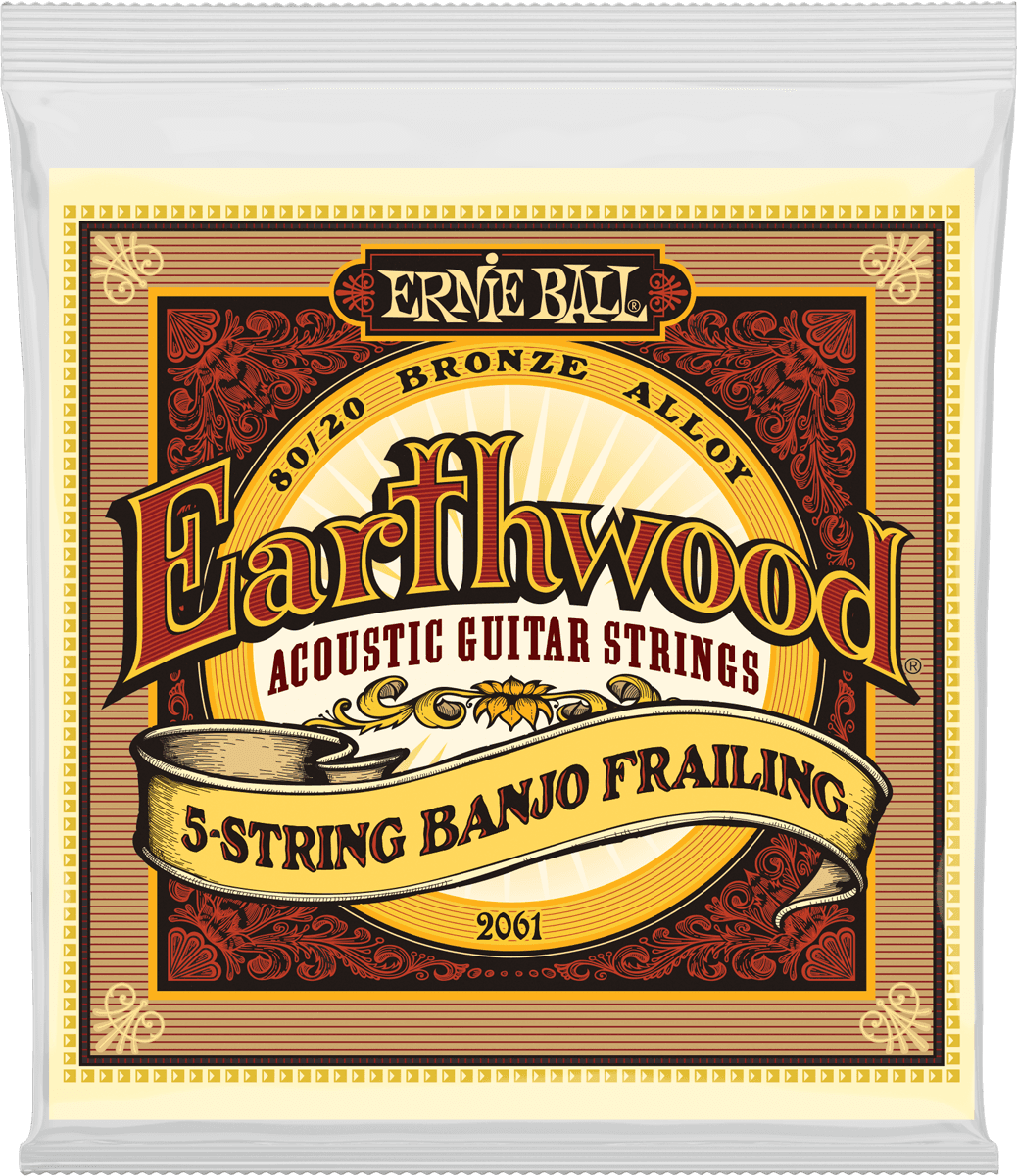 Ernie Ball Earthwood 80/20 Bronze Banjosnaren Banjo /5sn Loop-end 10-10