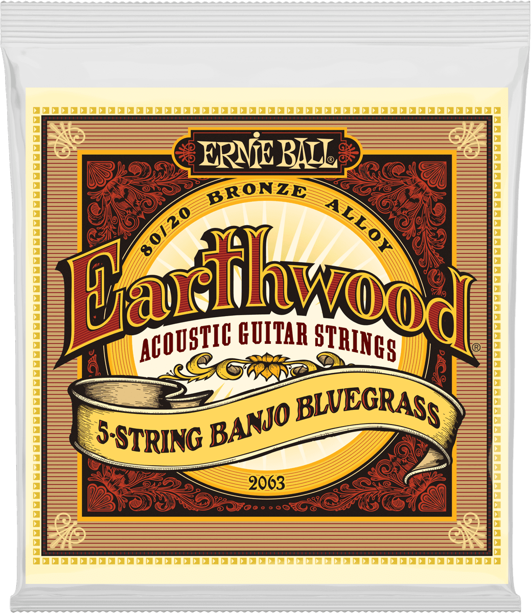 Ernie Ball Earthwood 80/20 Bronze Banjosnaren Banjo /5sn Loop-end 09-09