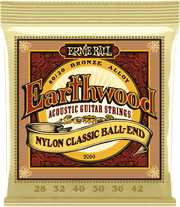 Ernie Ball Earthwood 80/20 Bronze Akoestische Gitaarsnaren Folk Nylon Ball-end 28-42