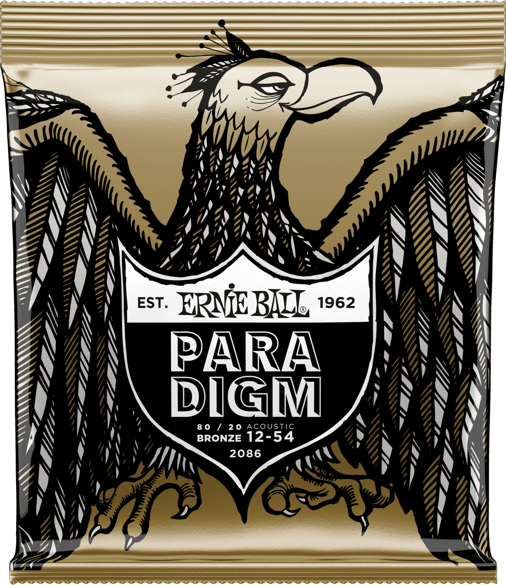 Ernie Ball Paradigm 80/20 Bronze Akoestische Gitaarsnaren Medium Light 12-54