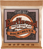 Ernie Ball Earthwood Phosphor Akoestische Gitaarsnaren Rock N Blues 10-52