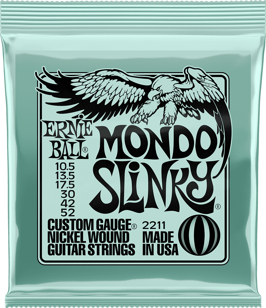 Ernie Ball Slinky Nickel Wound Elektrische Gitaarsnaren Mondo Slinky 10.5-52