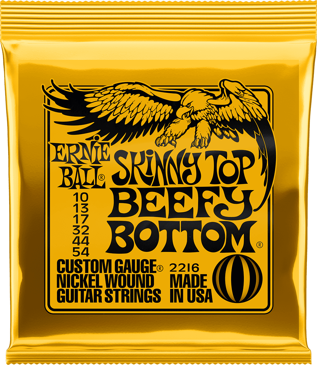 Ernie Ball Slinky Nickel Wound Elektrische Gitaarsnaren Skinny Top Beefy 10-54