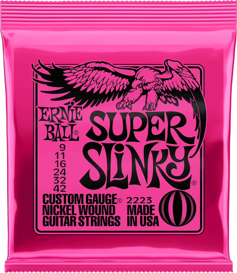 Ernie Ball Slinky Nickel Wound Elektrische Gitaarsnaren Super Slinky 09-42
