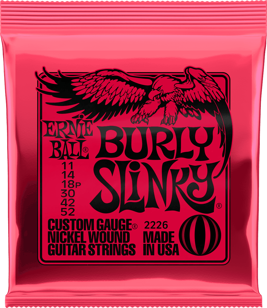 Ernie Ball Slinky Nickel Wound Elektrische Gitaarsnaren Burly Slinky 11-52