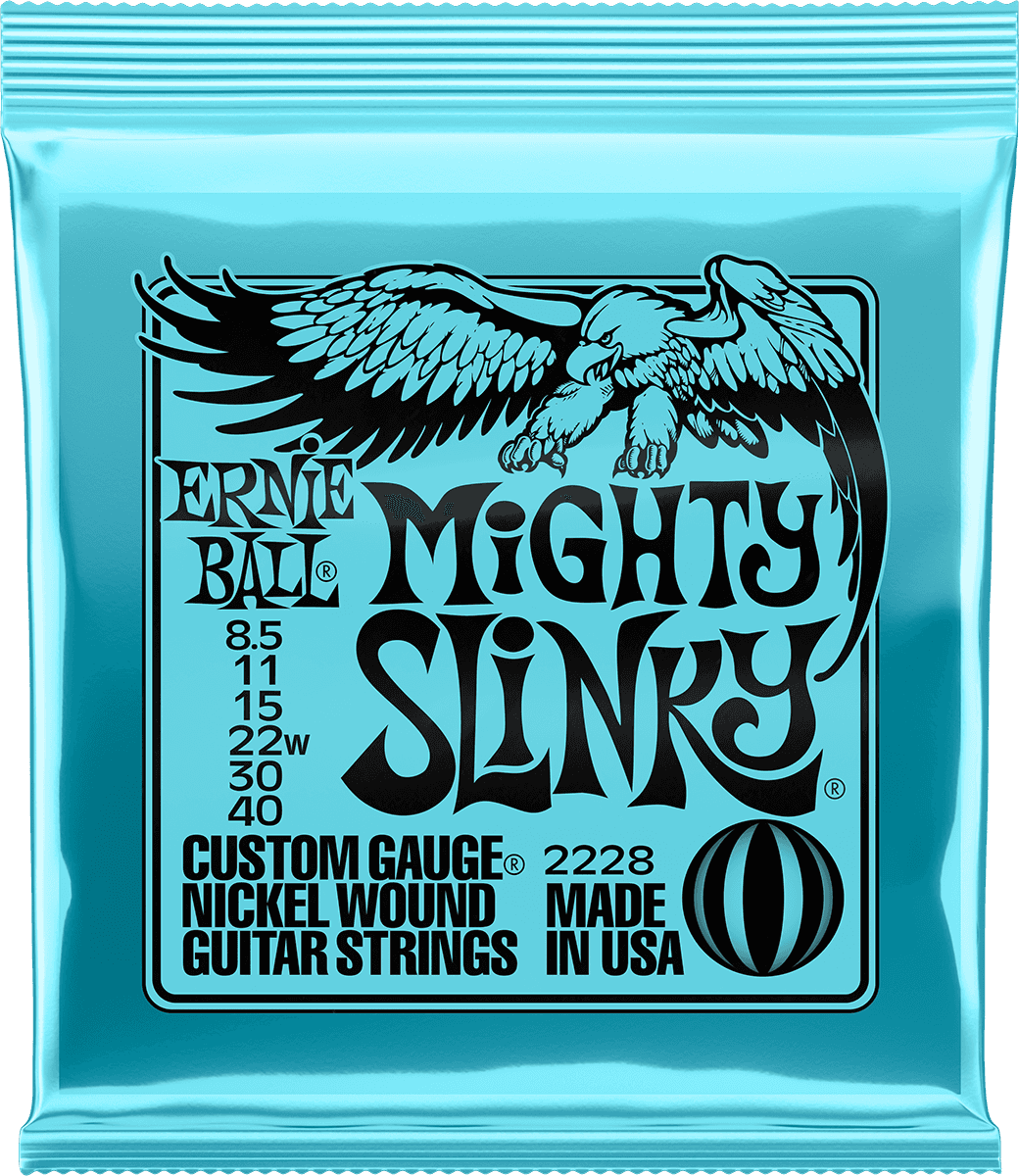 Ernie Ball Slinky Nickel Wound Elektrische Gitaarsnaren Mighty Slinky 8.5-40