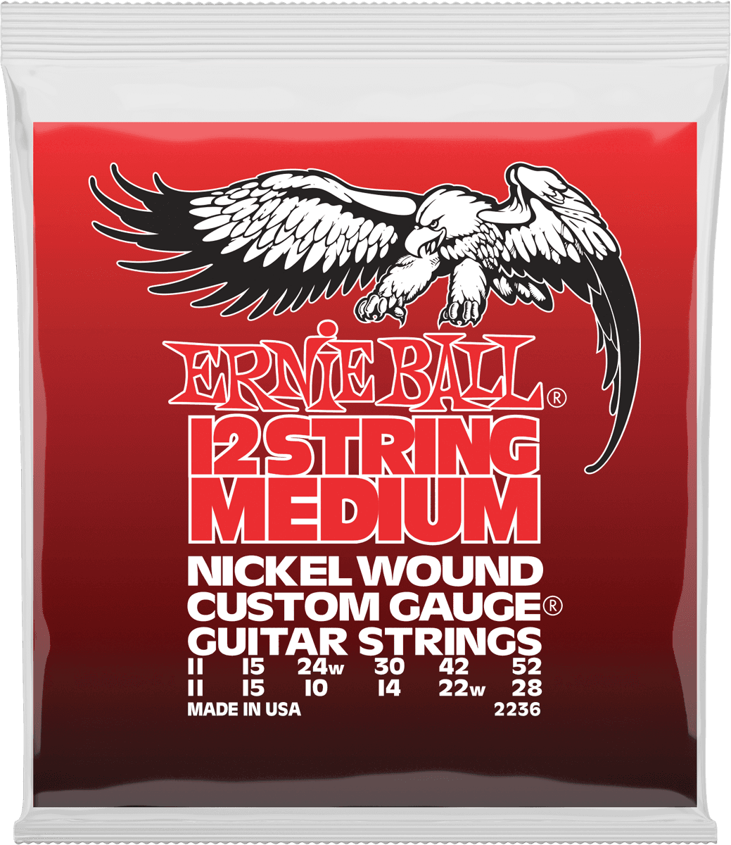 Ernie Ball Nickel Wound Custom Gauge Elektrische Gitaarsnaren Medium