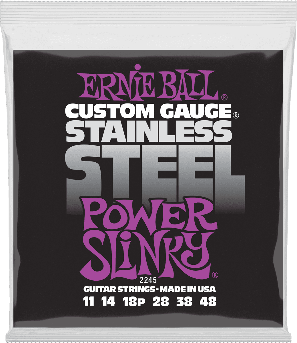 Ernie Ball Slinky Stainless Steel Elektrische Gitaarsnaren Power Slinky