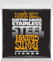 Ernie Ball Slinky Stainless Steel Elektrische Gitaarsnaren Hybrid Slinky