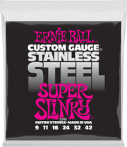 Ernie Ball Slinky Stainless Steel Elektrische Gitaarsnaren Super Slinky