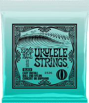 Ernie Ball Ukulele Ukelelesnaren Nylon Noir Ball-end 28-28