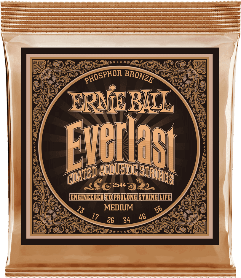 Ernie Ball Everlast Coated Phosphor Bronze Akoestische Gitaarsnaren Medium 13-56