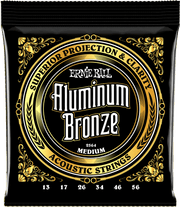 Ernie Ball Aluminium Bronze Akoestische Gitaarsnaren Medium 13-56