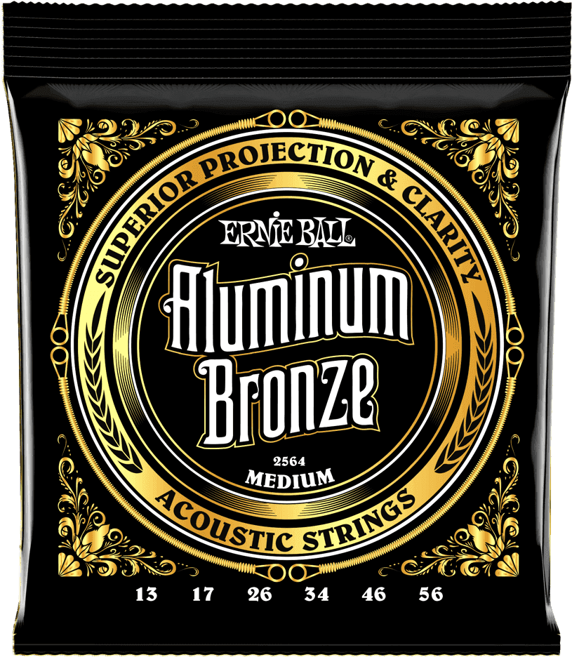 Ernie Ball Aluminium Bronze Akoestische Gitaarsnaren Medium 13-56