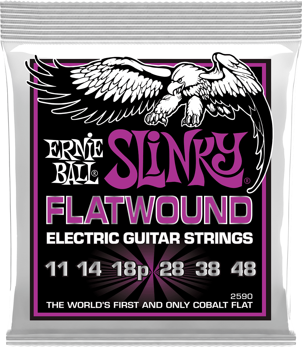 Ernie Ball Slinky Flatwound Elektrische Gitaarsnaren Power Slinky