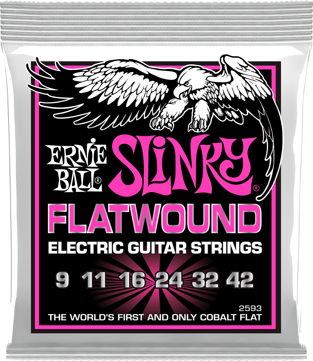 Ernie Ball Slinky Flatwound Elektrische Gitaarsnaren Super Slinky