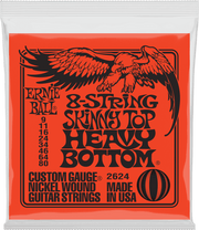 Ernie Ball Skinny Top Heavy Bottom 8-snarige Gitaarsnarenset 9-80