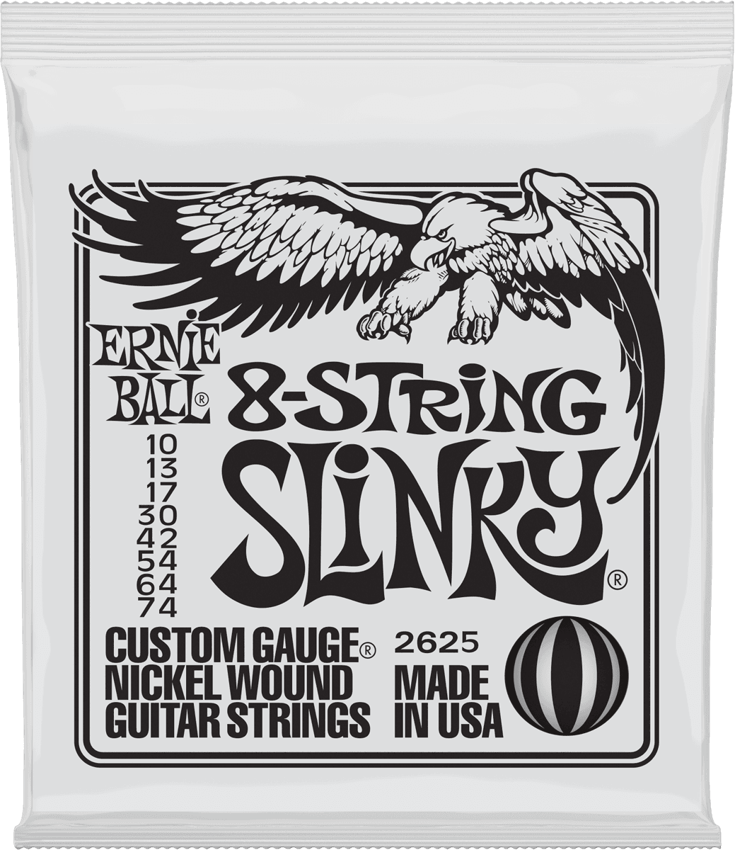 Ernie Ball Slinky Nickel Wound Elektrische Gitaarsnaren Slinky/ 8sn 10-74