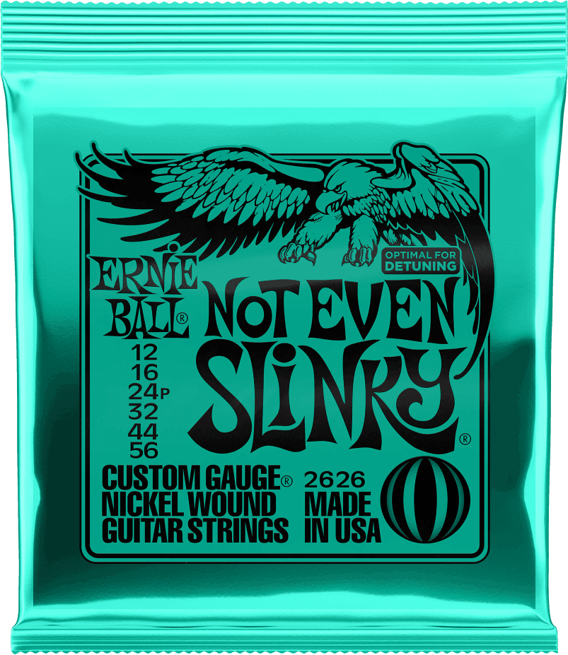 Ernie Ball Slinky Nickel Wound Elektrische Gitaarsnaren Not Even Slinky 12-56