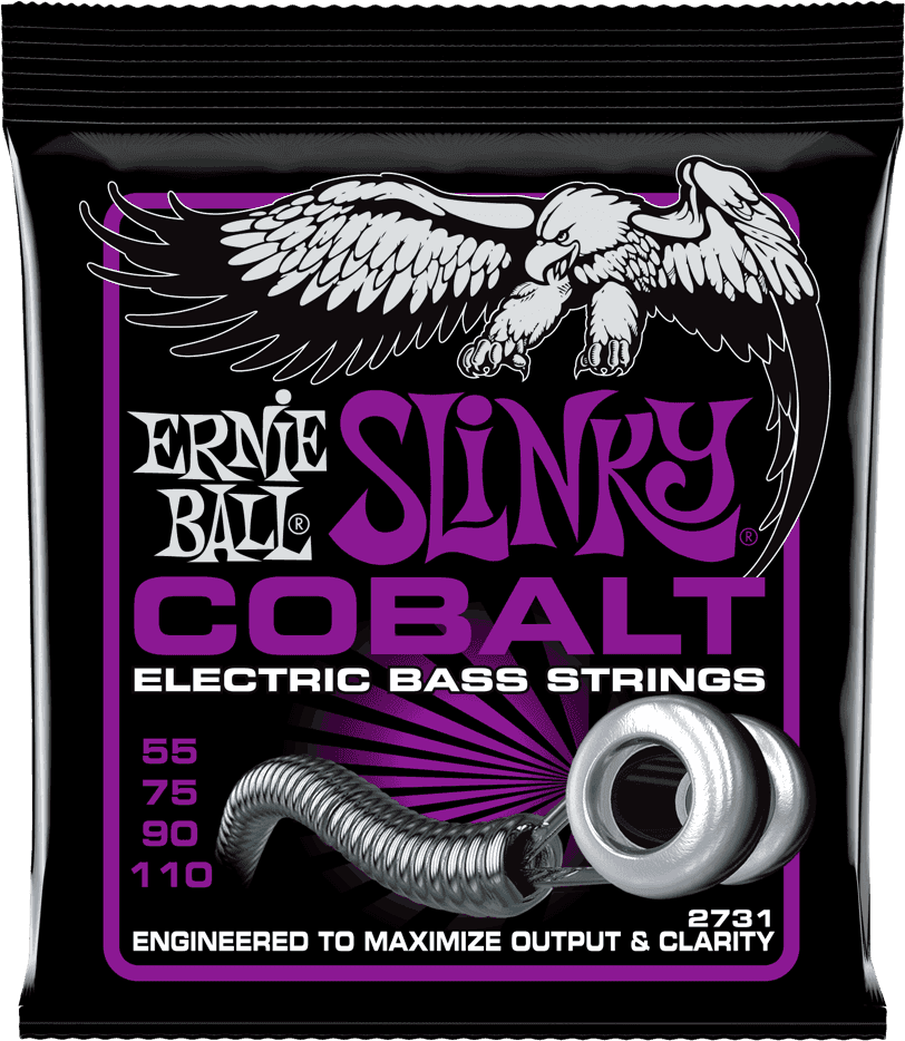 Ernie Ball Slinky Cobalt Bass Basgitaarsnaren Power Slinky 55-110