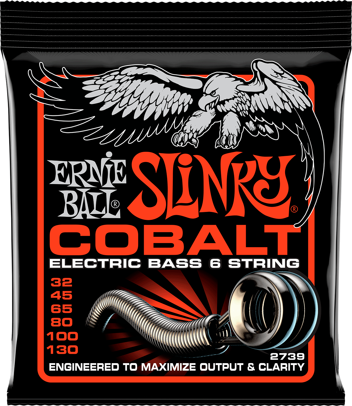 Ernie Ball Slinky Cobalt Bass Basgitaarsnaren Slinky Cobalt /6 Cordes 32-130