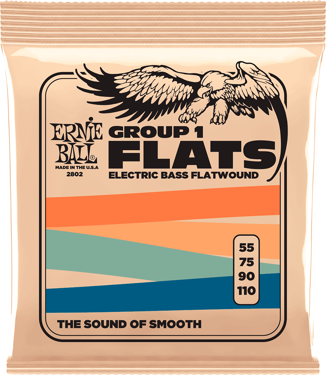 Ernie Ball Slinky Flats Bass Basgitaarsnaren Group I 55-110