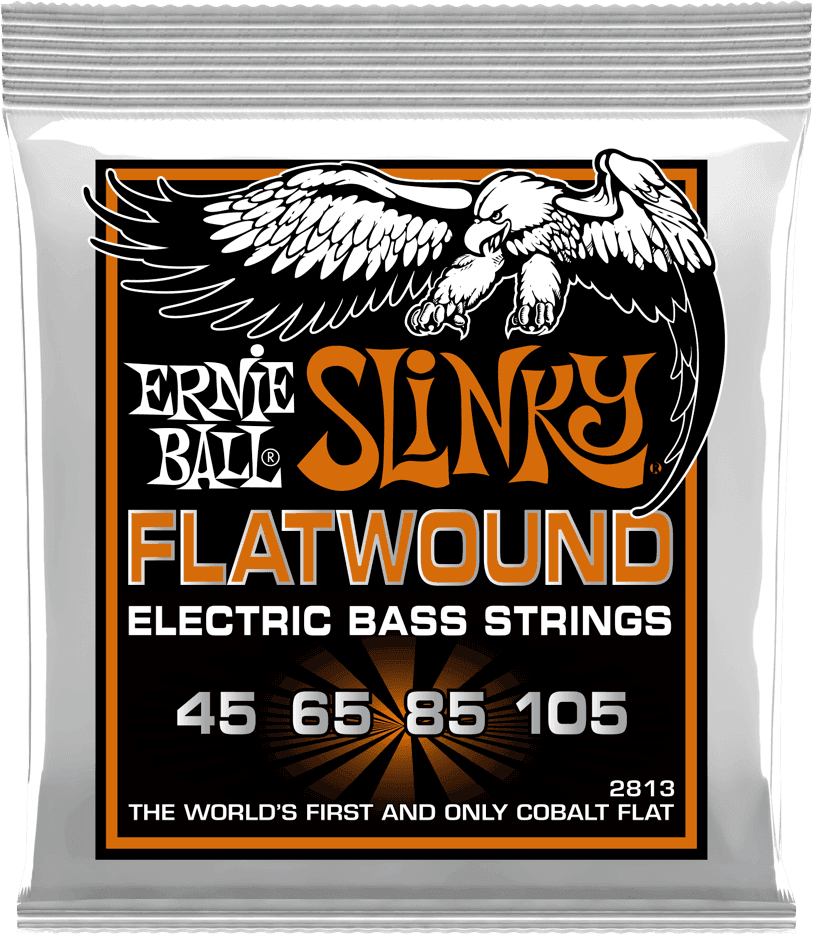 Ernie Ball Slinky Flatwound Bass Basgitaarsnaren Hybrid Slinky 45-105