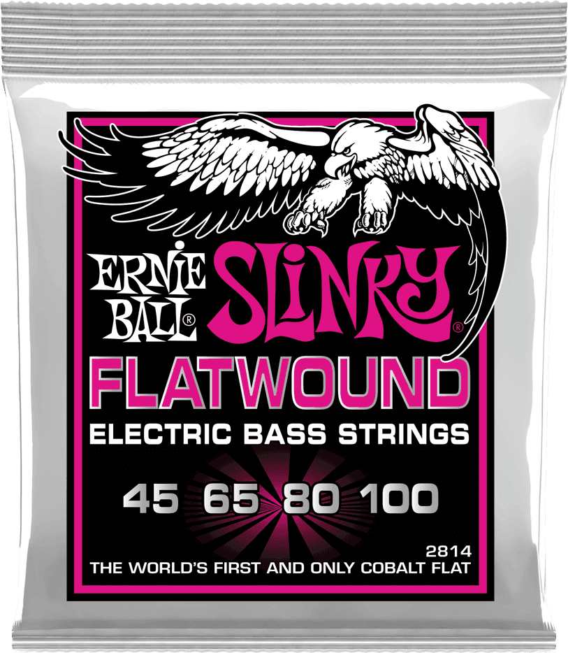 Ernie Ball Slinky Flatwound Bass Basgitaarsnaren Super Slinky 45-100