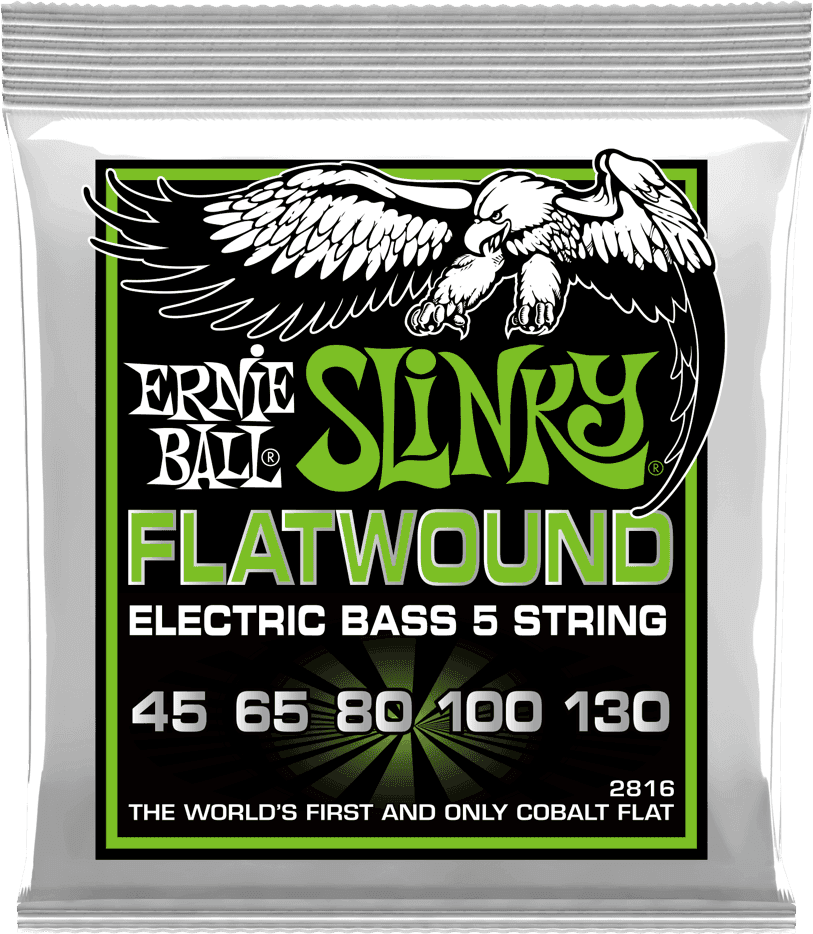 Ernie Ball Slinky Flatwound Bass Basgitaarsnaren Regular Slinky 45-130