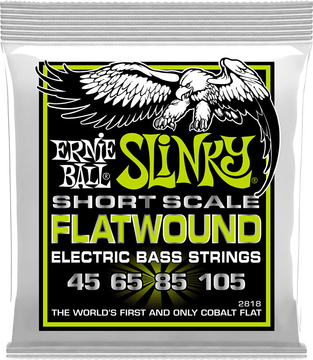 Ernie Ball Slinky Flatwound Bass Basgitaarsnaren Regular Slinky 50-105