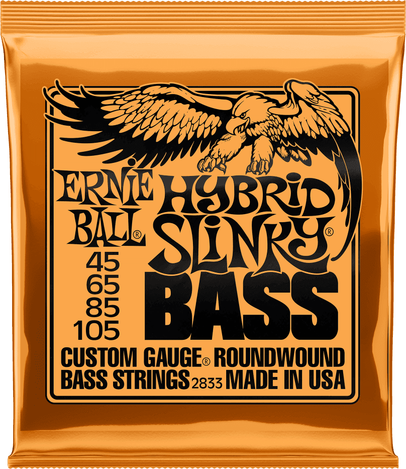 Ernie Ball Slinky Nickel Wound Bass Basgitaarsnaren Hybrid Slinky 45-105