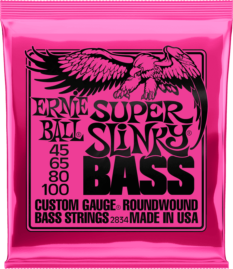 Ernie Ball Slinky Nickel Wound Bass Basgitaarsnaren Super Slinky 45-100