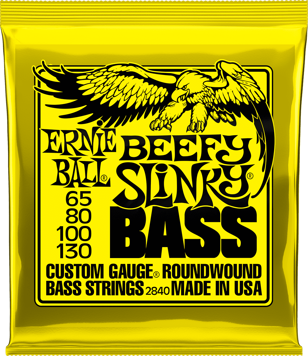 Ernie Ball Slinky Nickel Wound Bass Basgitaarsnaren Beefy Slinky 65-130