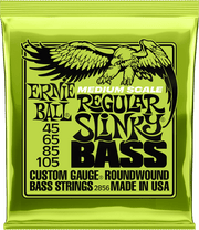 Ernie Ball Regular Slinky Medium Scale Basgitaarsnaren 45-105