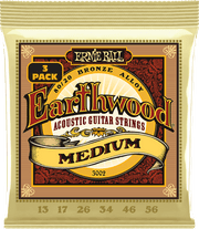 Ernie Ball Earthwood 80/20 Bronze Akoestische Gitaarsnaren Medium 13-56 3-pack