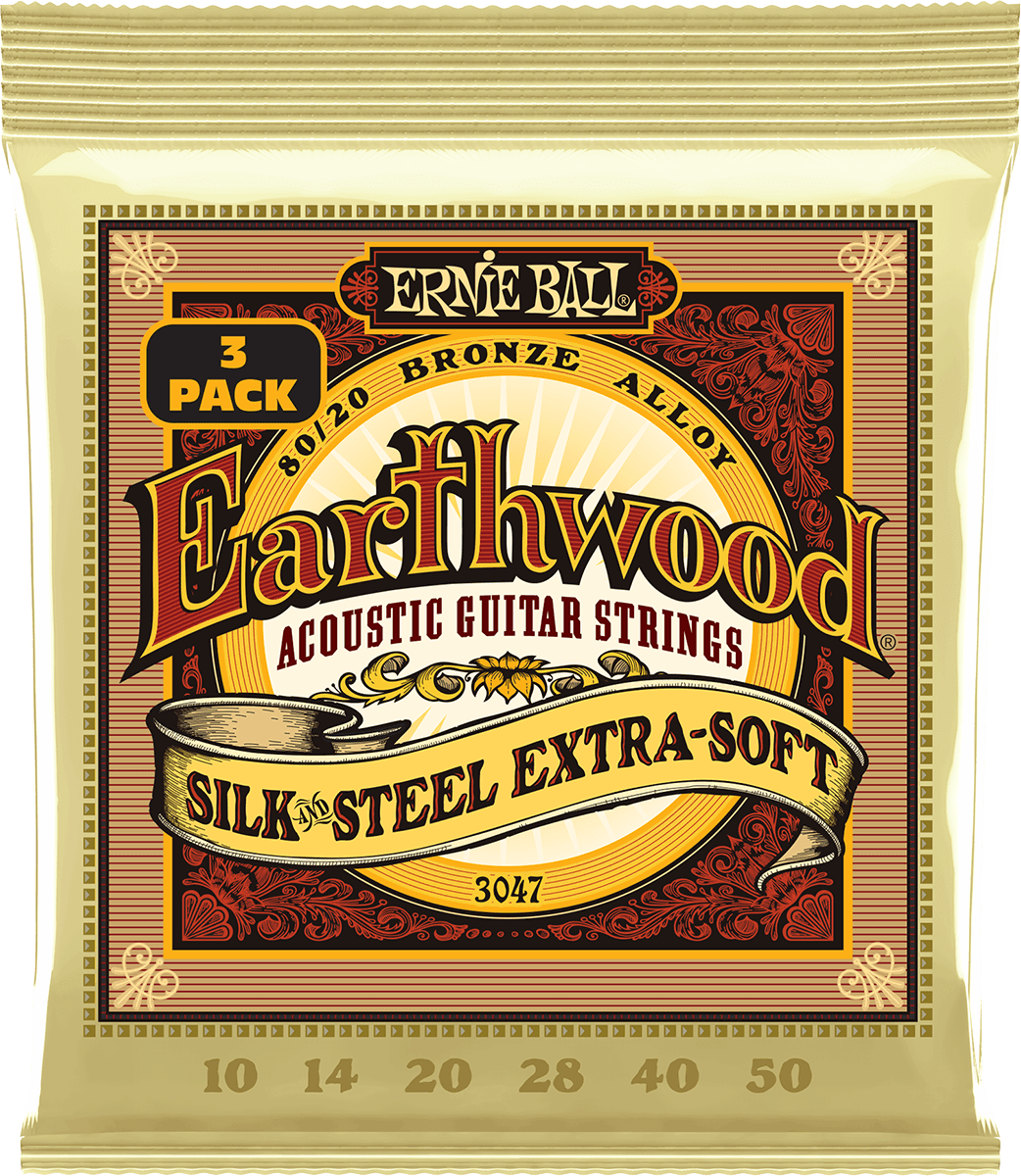 Ernie Ball Earthwood 80/20 Bronze Akoestische Gitaarsnaren 3-pack